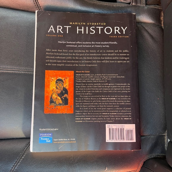 Art History Volume One by Marilyn Stokstad - Orange and Black Cover - Picture 2 of 3